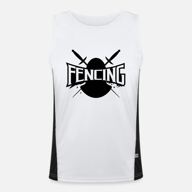 Fechten Funktionelles Kontrast-Tank Top für Männer 