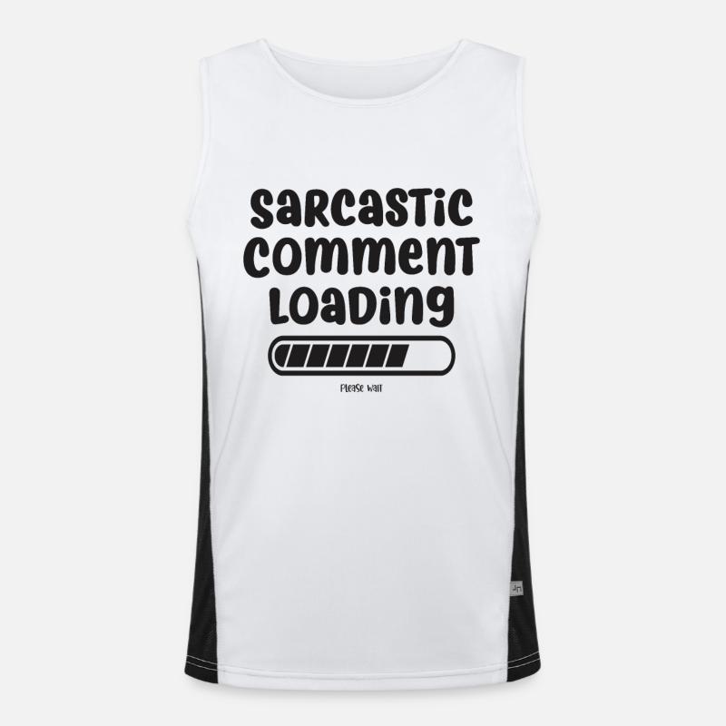 Sarcastic comment loading - please wait Men's Functional Contrast Tank Top 