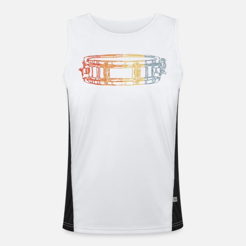 Marschtrommel Funktionelles Kontrast-Tank Top für Männer 