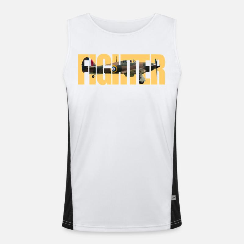 Fighter Hurricane Funktionelles Kontrast-Tank Top für Männer 