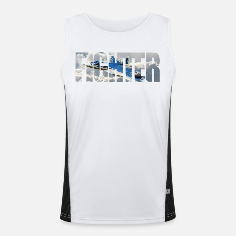 Fighter Su-57 Funktionelles Kontrast-Tank Top für Männer 