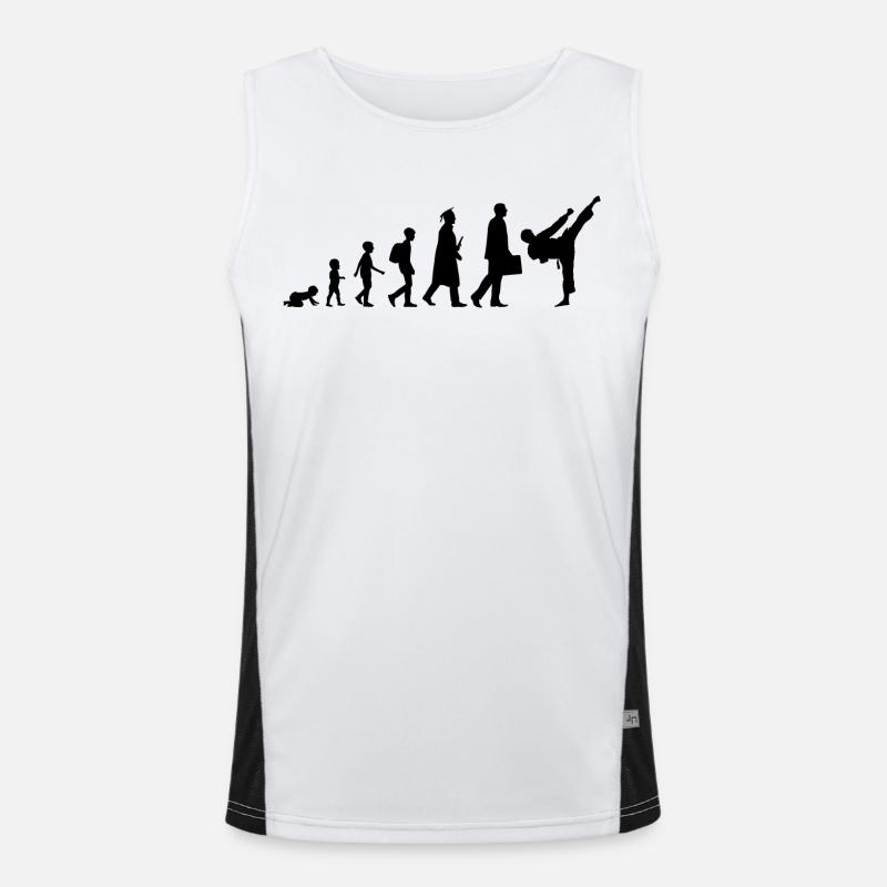 Entwicklung eines Karateka Funktionelles Kontrast-Tank Top für Männer 