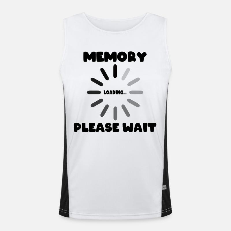 Memory Loading... Please Waite Men's Functional Contrast Tank Top 