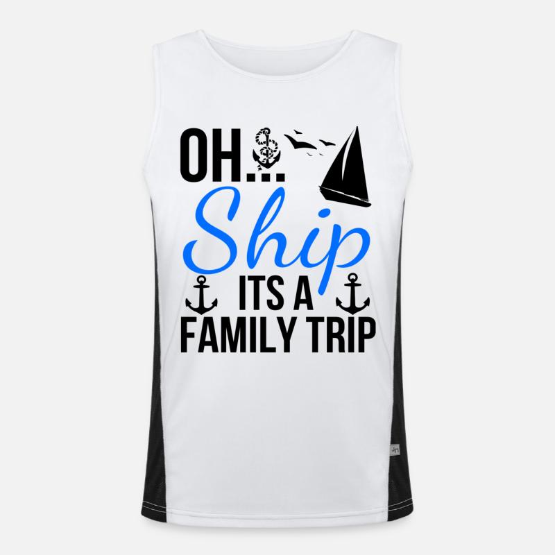 Boot Funktionelles Kontrast-Tank Top für Männer 