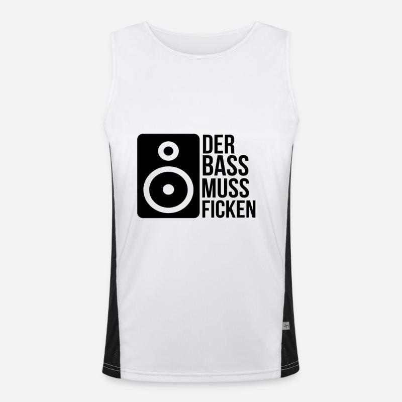 Techno House Rave Raver Techno Musik Funktionelles Kontrast-Tank Top für Männer 