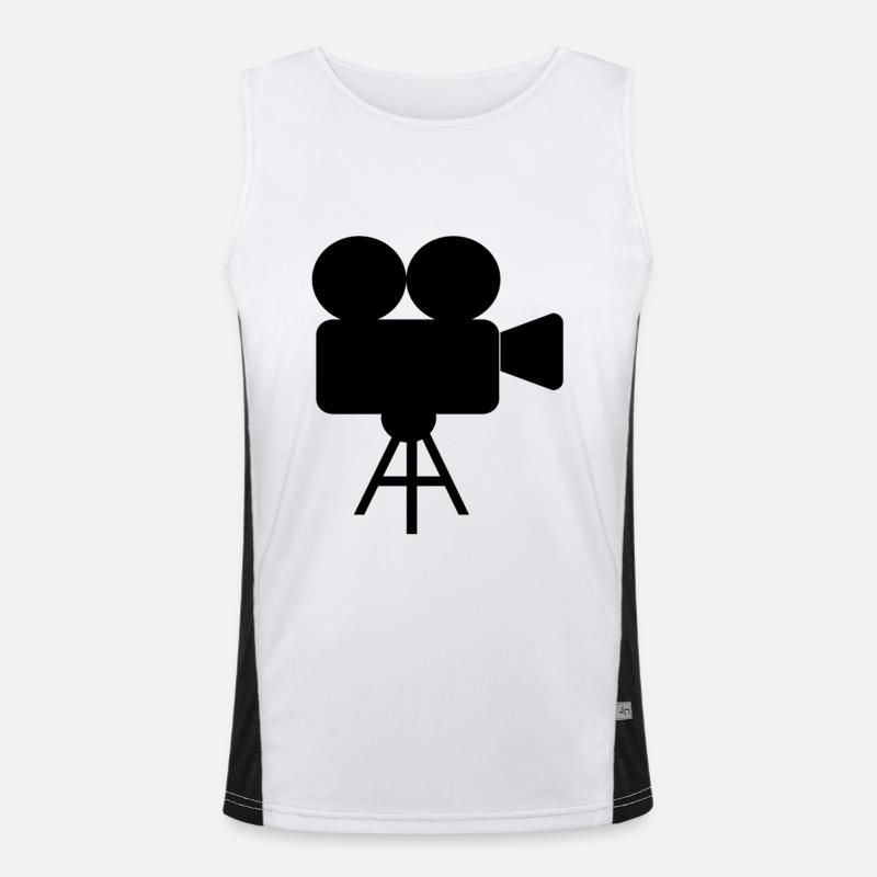 camera operator Men's Functional Contrast Tank Top 