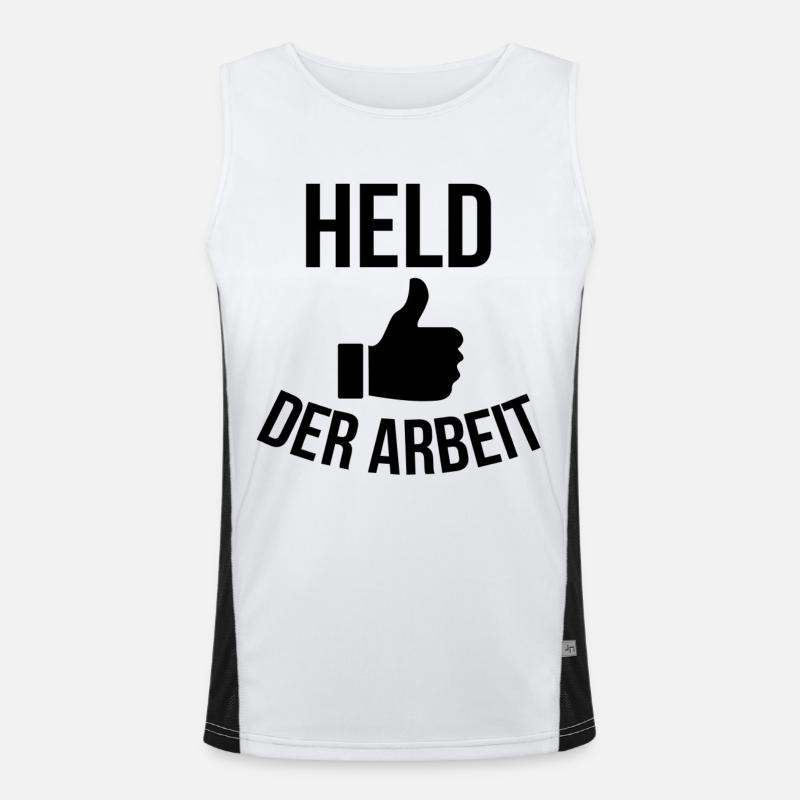 Held der Arbeit Funktionelles Kontrast-Tank Top für Männer 