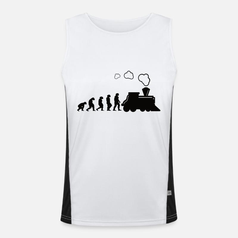 Eisenbahner Funktionelles Kontrast-Tank Top für Männer 