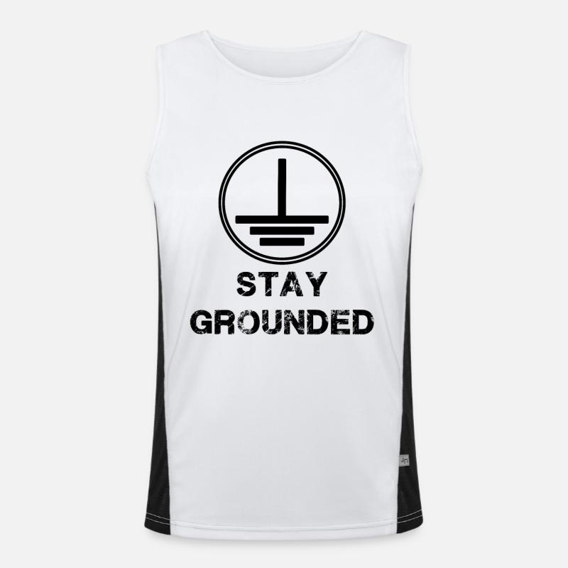 Stay Grounded - Electrician Electrical Engineering Men's Functional Contrast Tank Top 