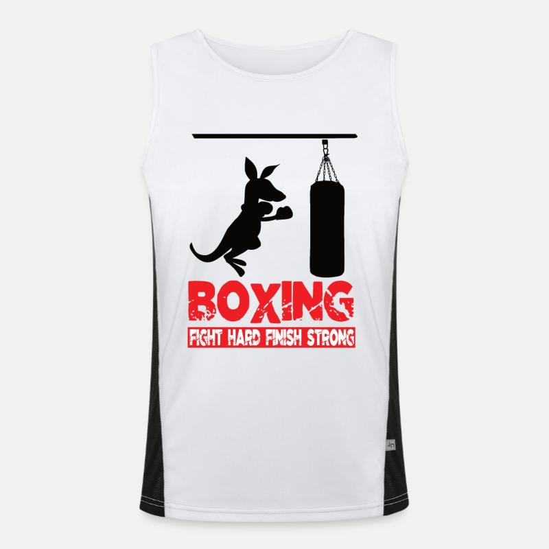 Boxing Funktionelles Kontrast-Tank Top für Männer 