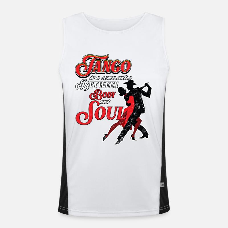 Tango, tango dancers Men's Functional Contrast Tank Top 