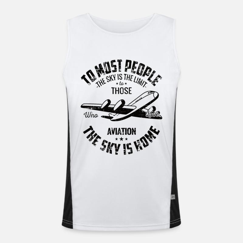 plane Men's Functional Contrast Tank Top 