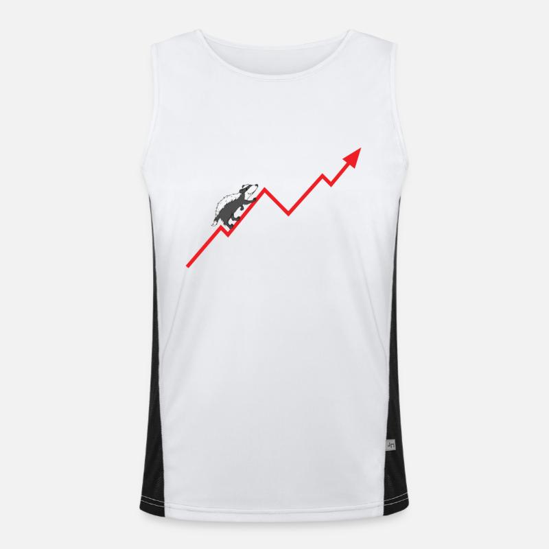 Badger climbs upward course Men's Functional Contrast Tank Top 