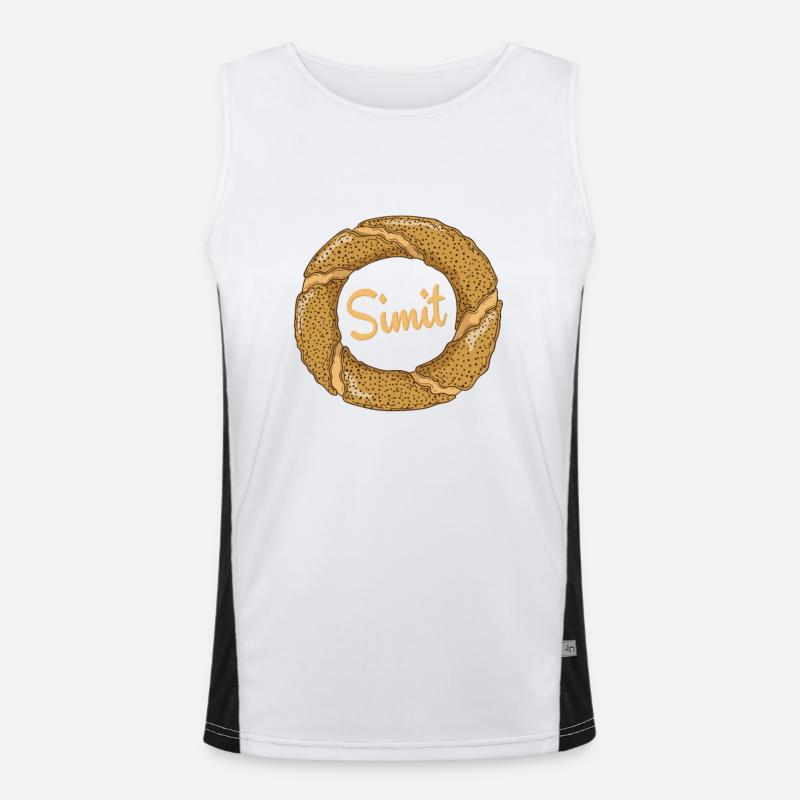 Simit (sésame turc) Débardeur respirant contrasté Homme 