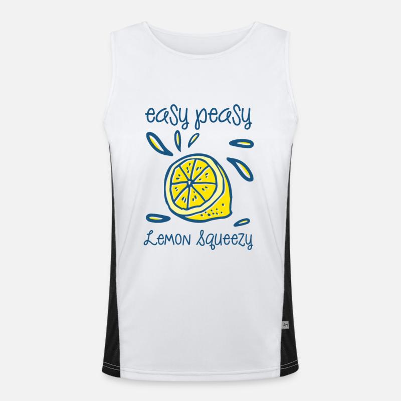 Easy Peasy Lemon Squeezy Débardeur respirant contrasté Homme 