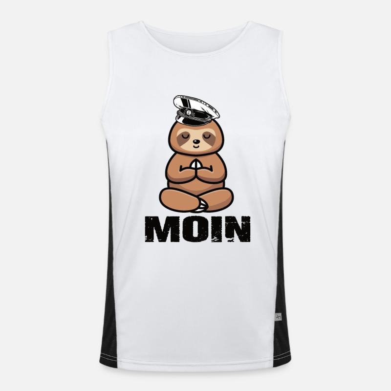 norddeutsche sprüche Funktionelles Kontrast-Tank Top für Männer 