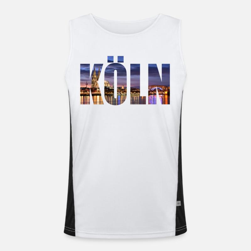 HORIZON DE COLOGNE. Débardeur respirant contrasté Homme 