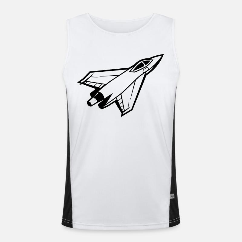 Fighter jet Men's Functional Contrast Tank Top 
