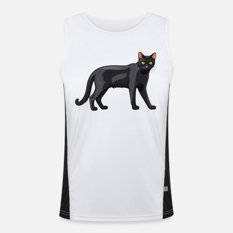 Chat mignon Bombay - Chat Sticker Débardeur respirant contrasté Homme 