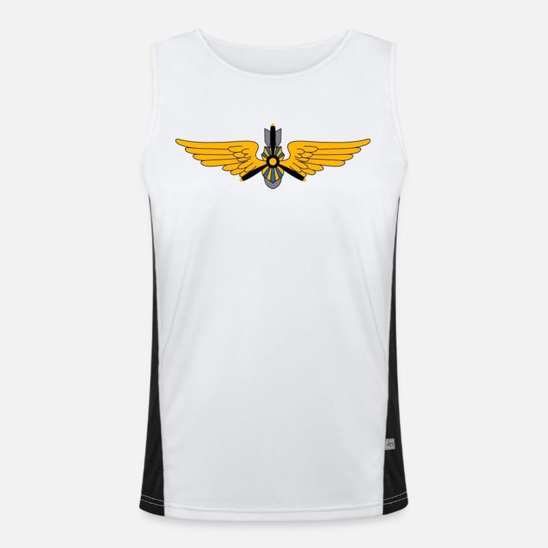 Military pilot Men's Functional Contrast Tank Top 