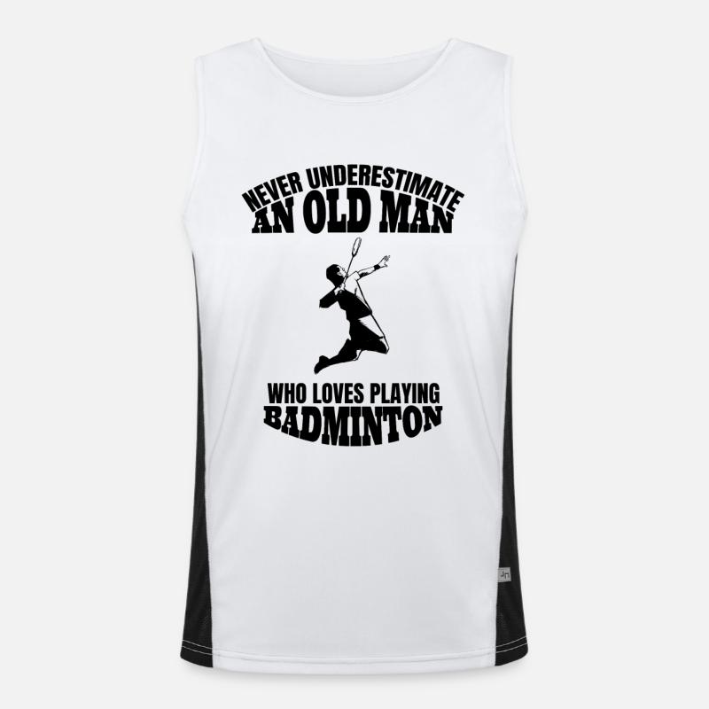 Badminton Lovers Badminton Badminton Gift Men's Functional Contrast Tank Top 