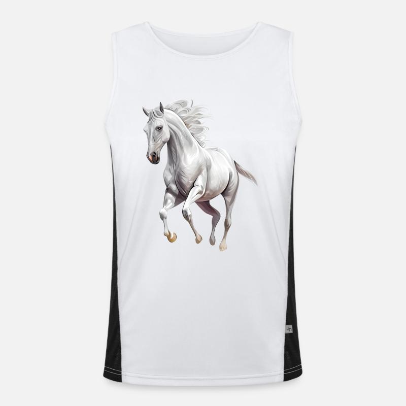 Cheval blanc Débardeur respirant contrasté Homme 
