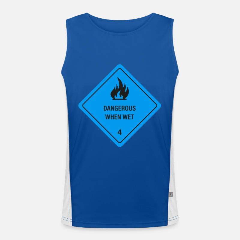 Wet and on fire! Men's Functional Contrast Tank Top 