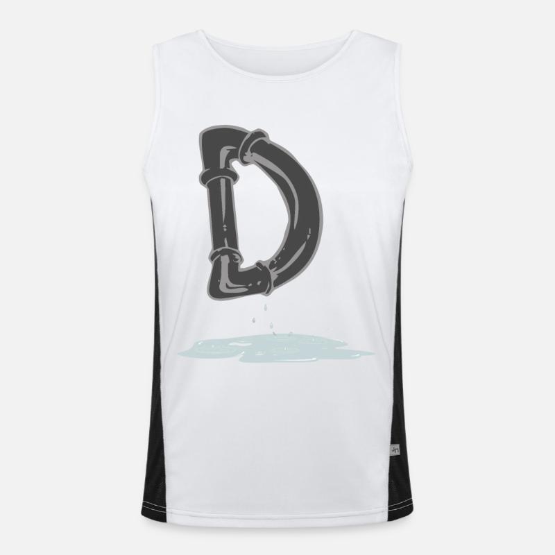 rohr d Funktionelles Kontrast-Tank Top für Männer 