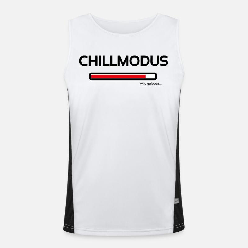 Chillmodus - heute wird nur noch ausgeruht Funktionelles Kontrast-Tank Top für Männer 