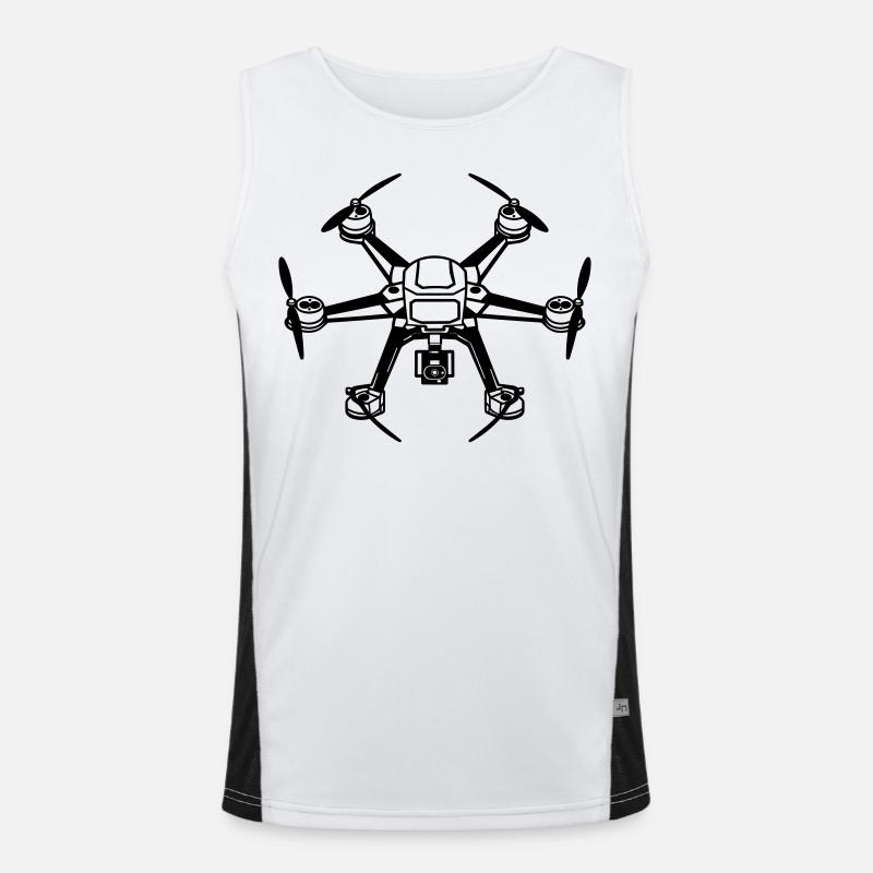 drone Débardeur respirant contrasté Homme 