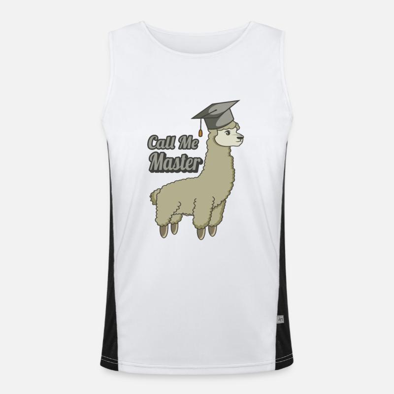 Diplôme De Master Diplômé Uni Alpaca Diplôme Cool Débardeur respirant contrasté Homme 