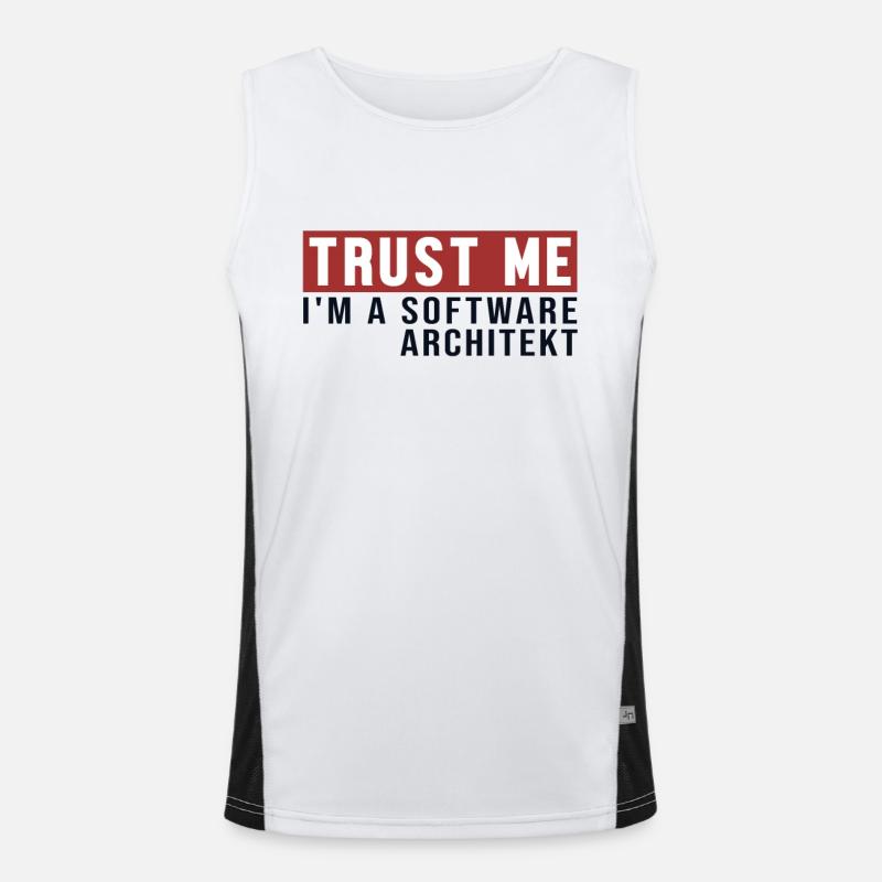 Trust Me I'm Software Architekt Software Architect Men's Functional Contrast Tank Top 