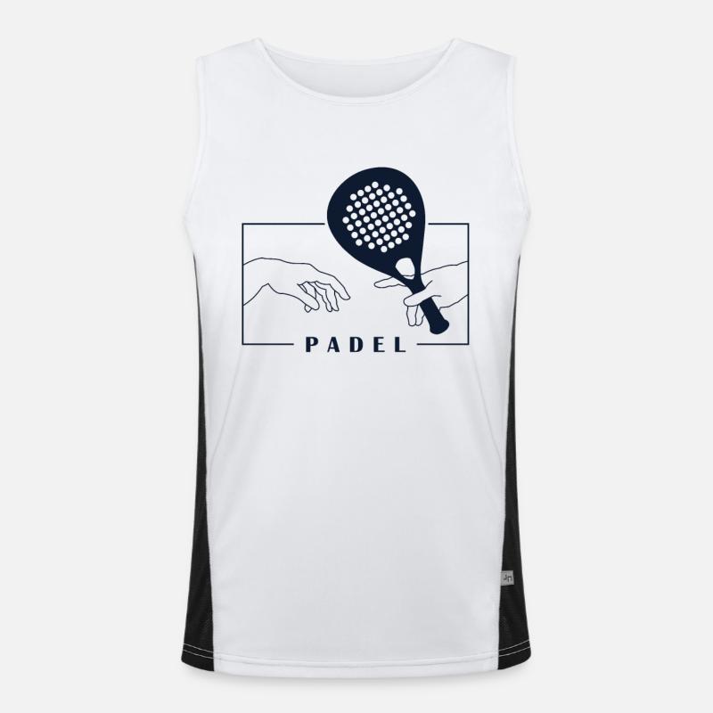 Michel-Ange Création Du Padel Adam Padel Paddle Débardeur respirant contrasté Homme 