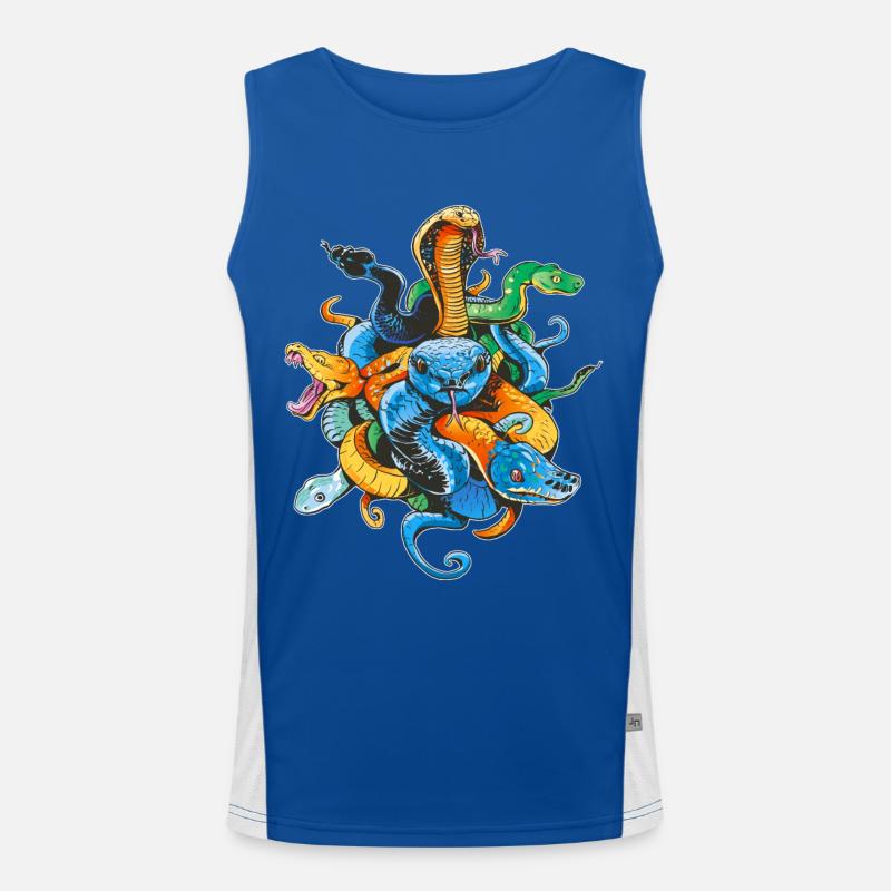 Propriétaire de serpent Reptile Keeper Retro Débardeur respirant contrasté Homme 