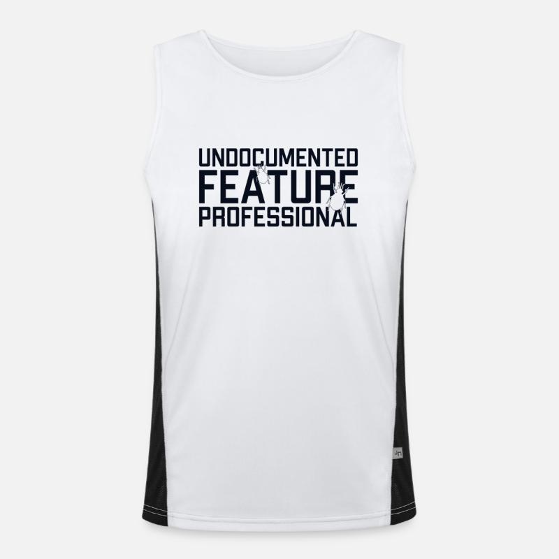 Undocumented Feature Professional Developer Funktionelles Kontrast-Tank Top für Männer 
