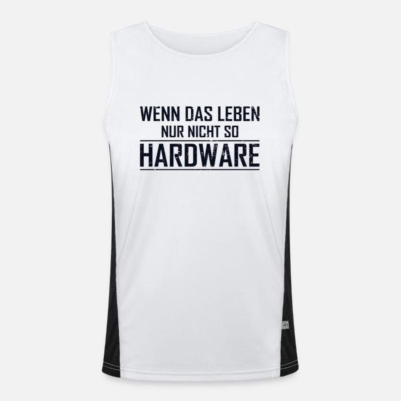 Leben Hardware Informatiker Admin IT-Betrieb Funktionelles Kontrast-Tank Top für Männer 