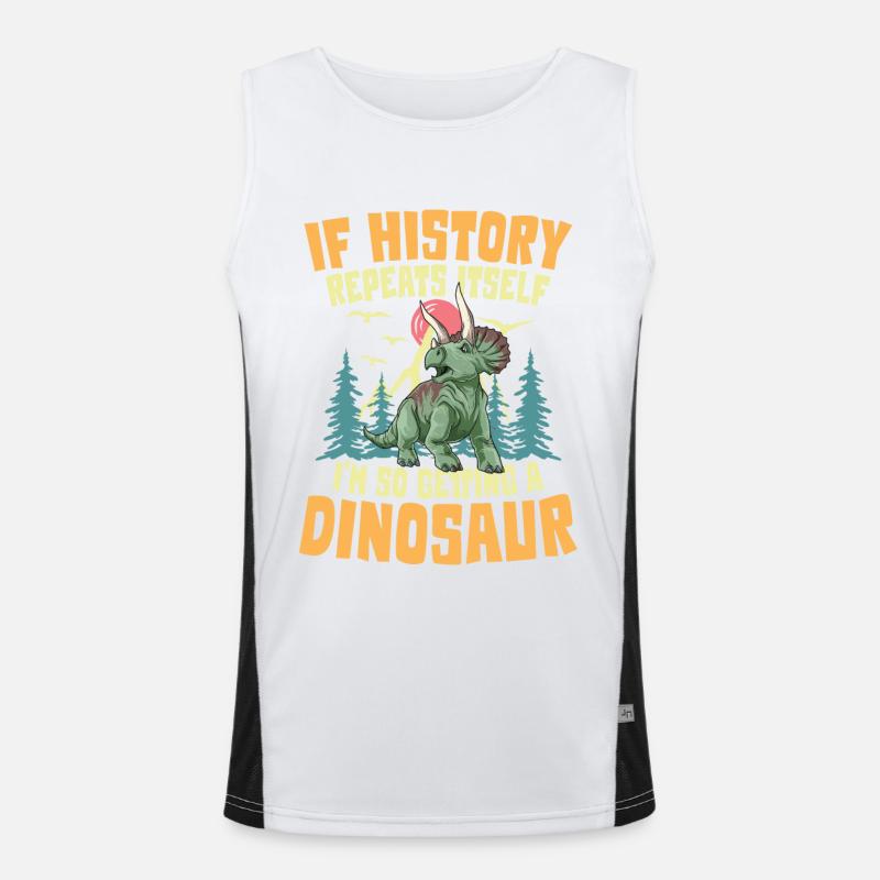 If History Repeats Itself I'm So Getting A Funktionelles Kontrast-Tank Top für Männer 