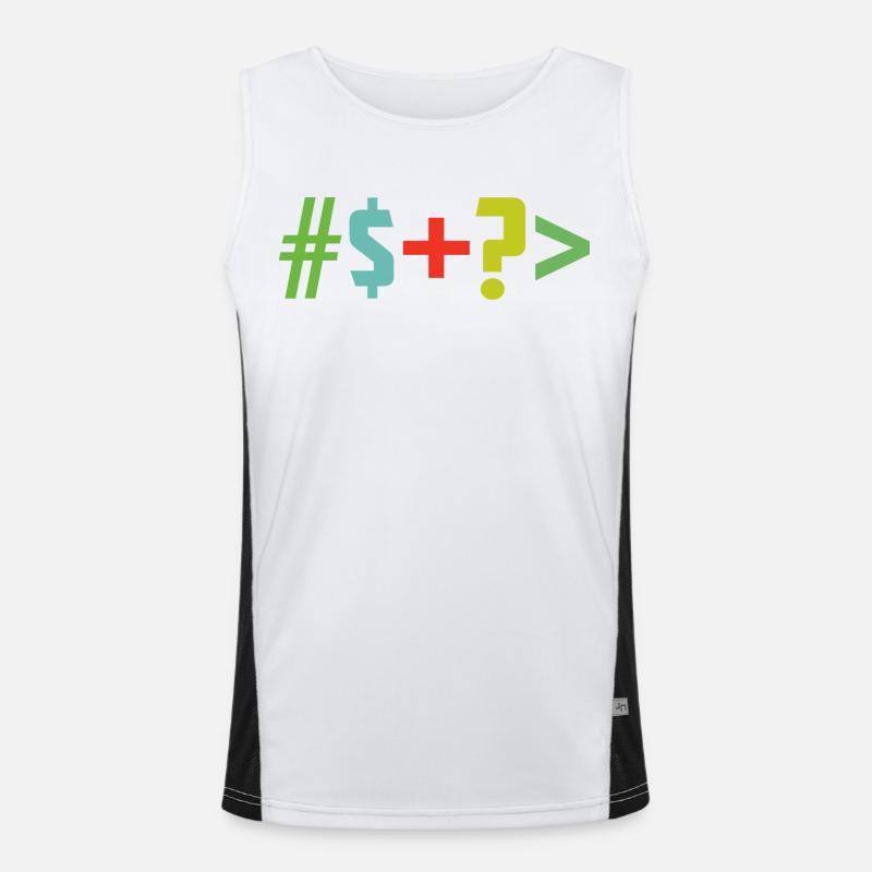 Sonderzeichen Funktionelles Kontrast-Tank Top für Männer 