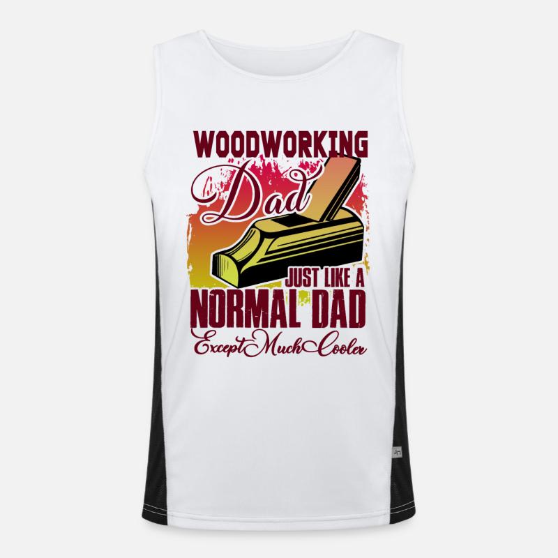 Forester Timber Industry Lumberjack - Men's Functional Contrast Tank Top  - white/black