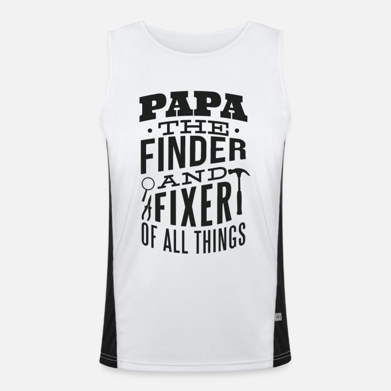 Mr. Fix It Funny Dad Vatertag Tools Funktionelles Kontrast-Tank Top für Männer 