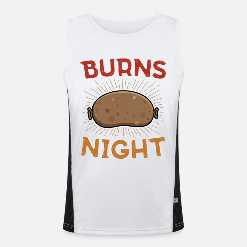 Burns Night Men's Functional Contrast Tank Top 