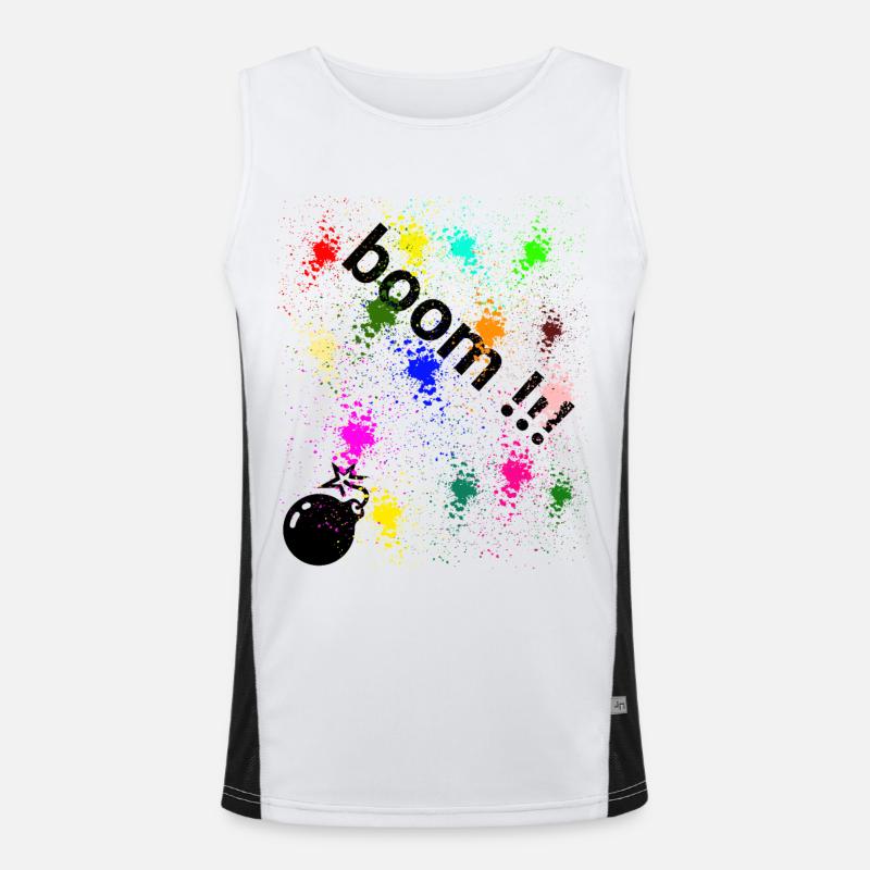 dröhnen Funktionelles Kontrast-Tank Top für Männer 