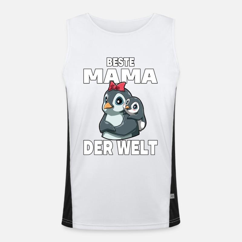 Beste Mama der Welt Muttertag Mutter Funktionelles Kontrast-Tank Top für Männer 