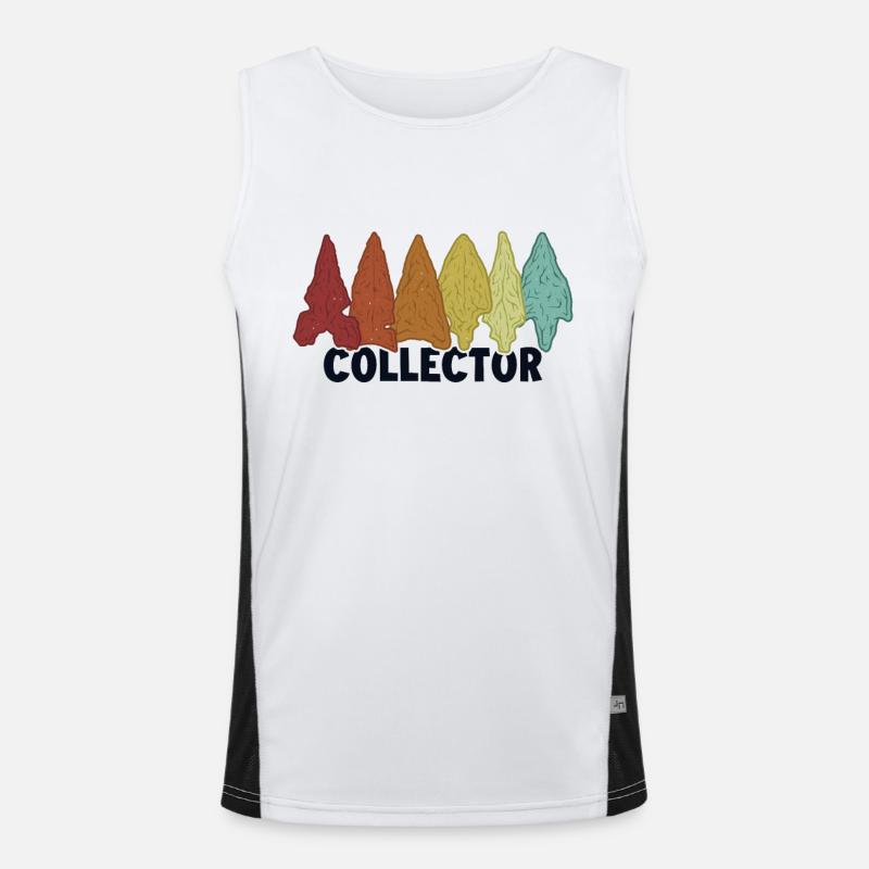 Conseils de chasse pour les pointes de flèche de collectionneur Débardeur respirant contrasté Homme 