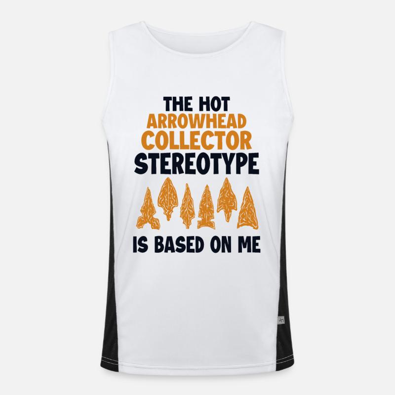 Hot Arrowhead Collector Stereotype Jagdspitzen Funktionelles Kontrast-Tank Top für Männer 
