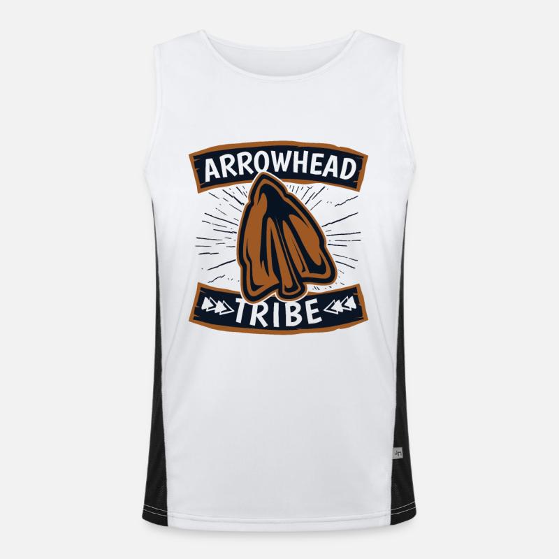 Arrowhead Tribe Hunting Tips Arrowhead Hunter Men's Functional Contrast Tank Top 