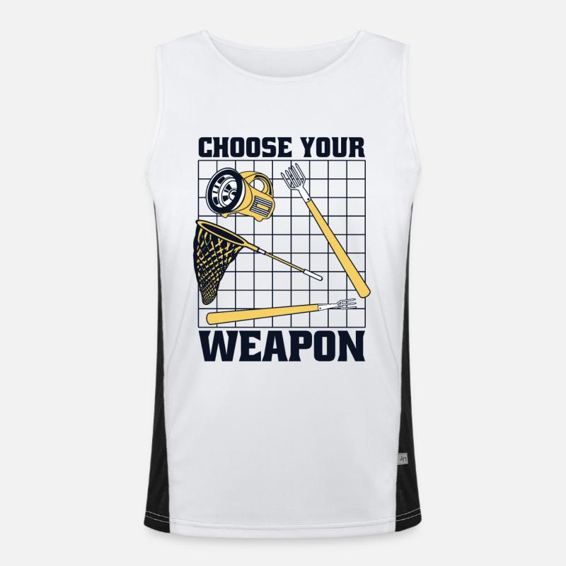Choose Your Weapon Kaulquappe Laubfrosch Kröte Funktionelles Kontrast-Tank Top für Männer 