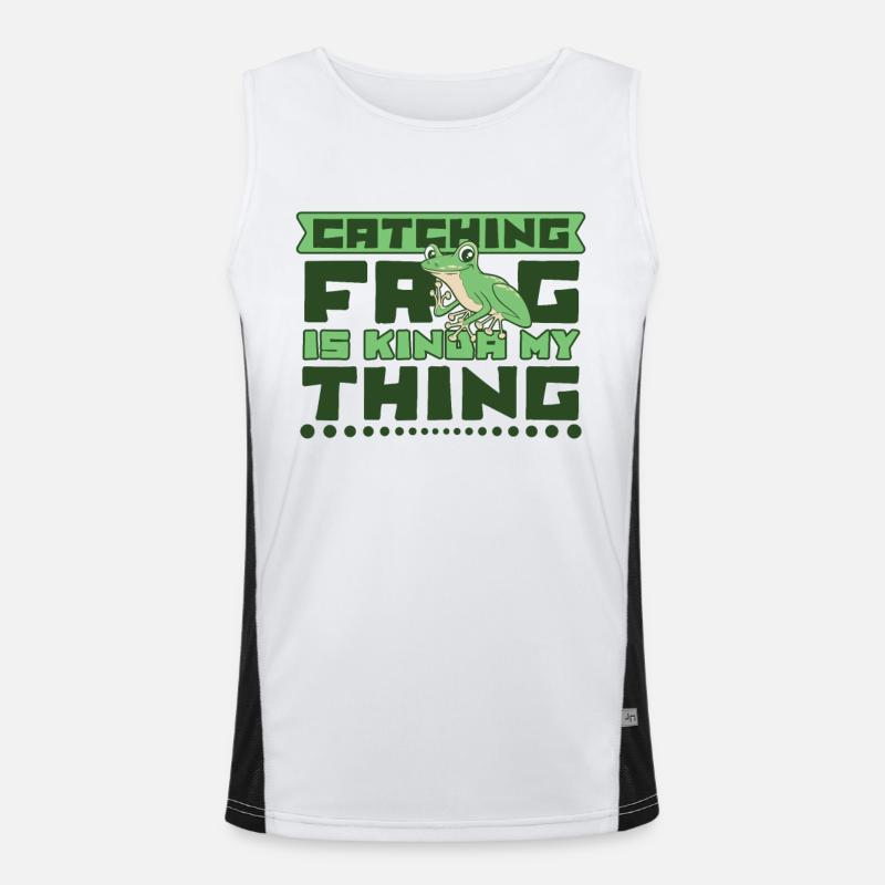Attraper une grenouille est un peu mon truc Grenouille crapaud Débardeur respirant contrasté Homme 