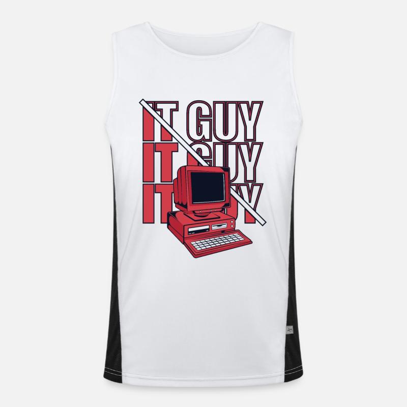 IT Guy Computer Scientist Admin IT Operations Administrator Men's Functional Contrast Tank Top 