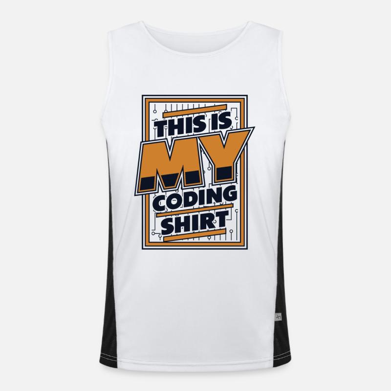 Ceci est mon codeur de développeur de vêtements de codage Débardeur respirant contrasté Homme 